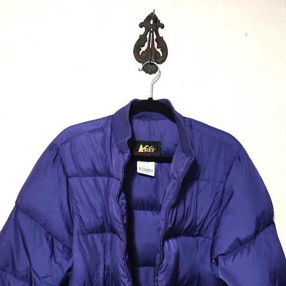 REI Vintage Goose Down Quilted Puffer Jacket Purple Size Large - Picture 3 of 13